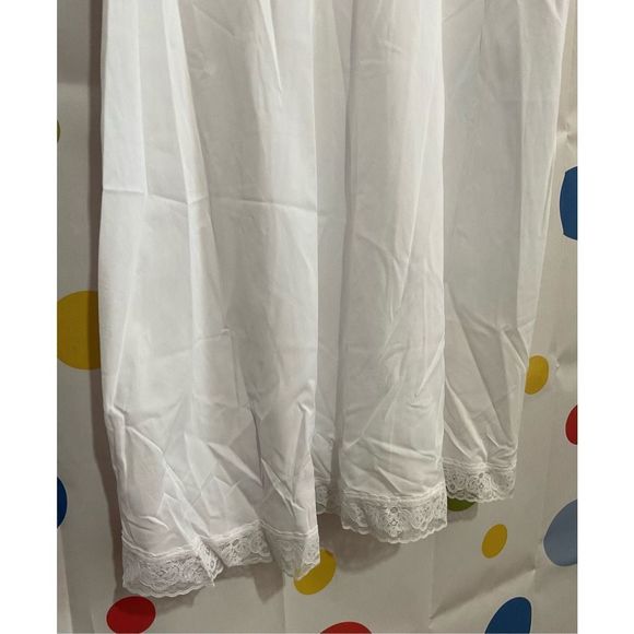 Vintage Vanity Fair Long Full Length Slip Lace Accents Size 26 (S)🍃🌷 - Picture 6 of 10